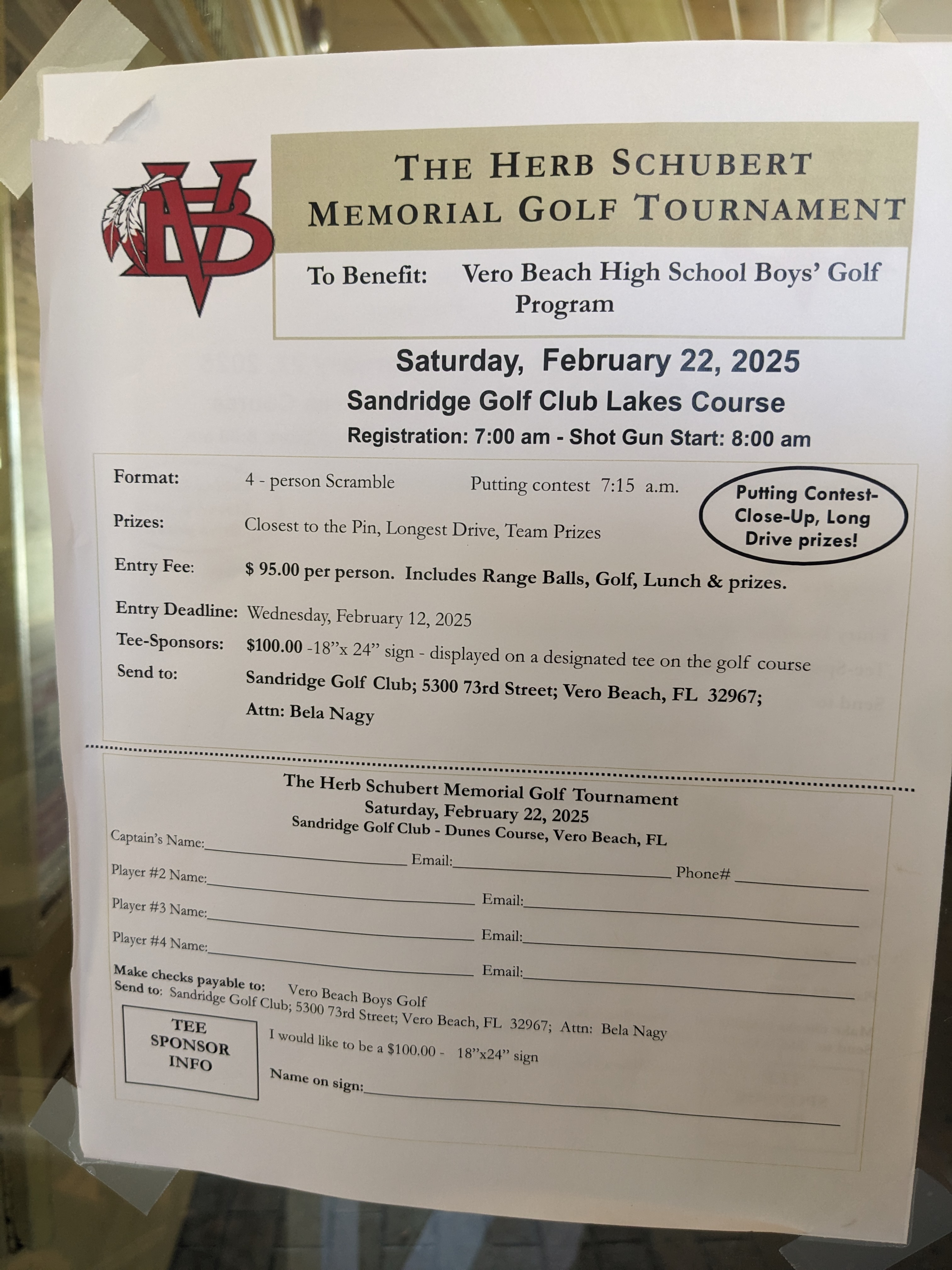 Herb Schubert Memorial Golf Tournament Set to Tee Off in Vero Beach