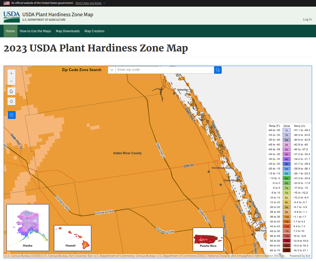 USDA Hardiness Zone IRC